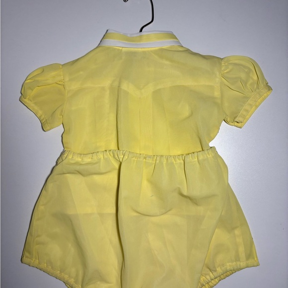 Vintage Yellow and White Baby Romper Set - Picture 8 of 16